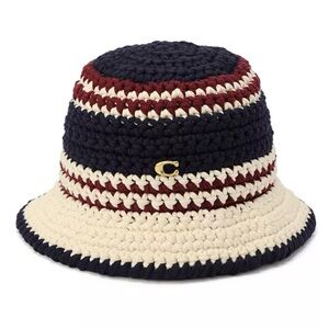 *SOLD*  Coach Crochet Bucket Hat